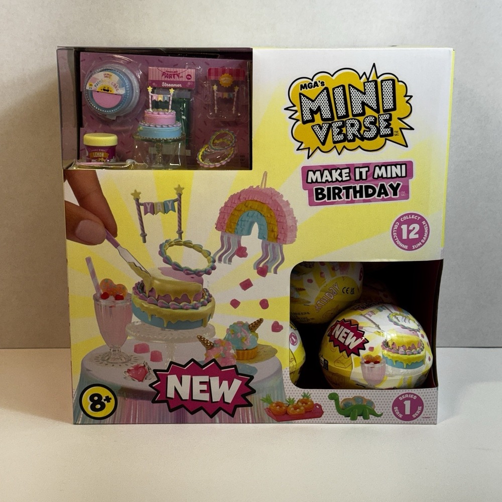 MGA Miniverse Make It Mini Birthday Series 1 Display Box + 10 NEW sealed balls - Picture 4 of 7